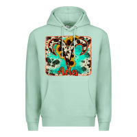 Seafoam aries turquoise cowhide Premium Hoodie - RanaPortraitStore