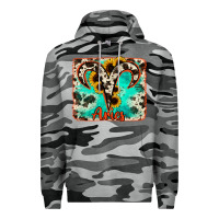 Slate Camo aries turquoise cowhide Premium Hoodie - RanaPortraitStore