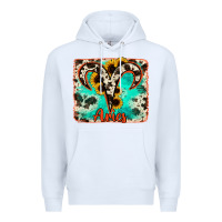 White aries turquoise cowhide Premium Hoodie - RanaPortraitStore