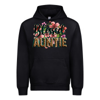 Black flowers blessed auntie Urban Hoodie - Zillion Design Studio