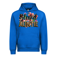 Cobalt flowers blessed auntie Urban Hoodie - Zillion Design Studio