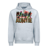Heather Grey flowers blessed auntie Urban Hoodie - Zillion Design Studio