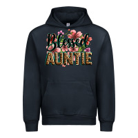 Navy flowers blessed auntie Urban Hoodie - Zillion Design Studio