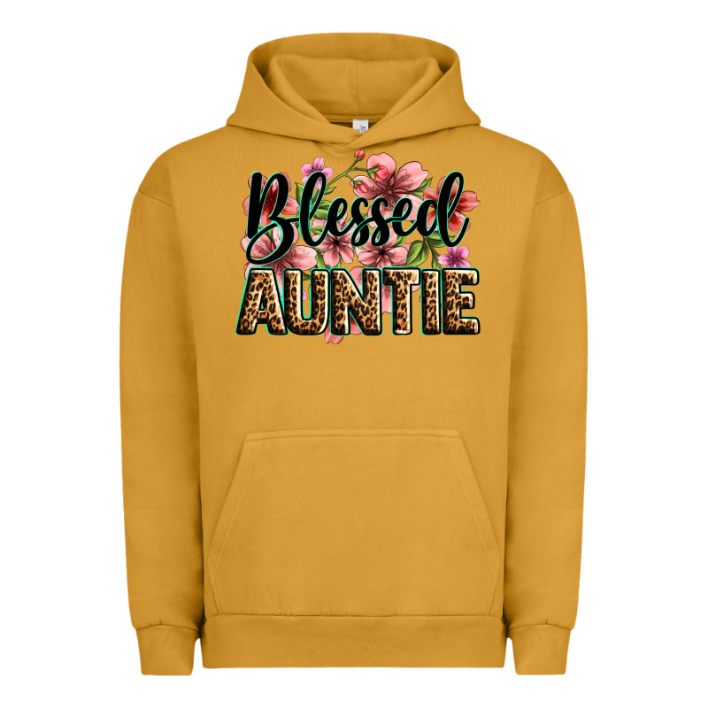 Flowers Blessed Auntie Urban Hoodie by Zillion Design Studio | Teevron