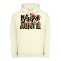 Pigment Pistachio flowers blessed auntie Urban Hoodie - Zillion Design Studio