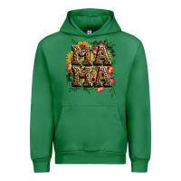Emerald floral leopard mama Urban Hoodie - Zillion Design Studio
