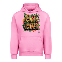 Fuchsia Pink floral leopard mama Urban Hoodie - Zillion Design Studio