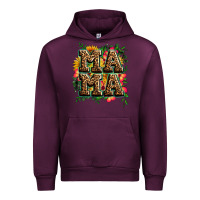 Mauve Wine floral leopard mama Urban Hoodie - Zillion Design Studio