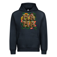 Navy floral leopard mama Urban Hoodie - Zillion Design Studio