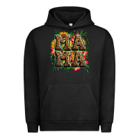 Pigment Black floral leopard mama Urban Hoodie - Zillion Design Studio
