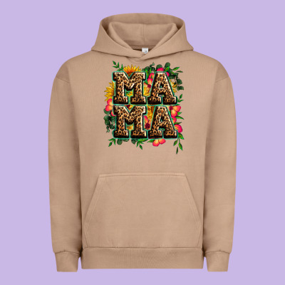 Floral Leopard Mama Urban Hoodie Designed By Zillion Design Studio