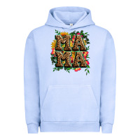 Pigment Grape Ice floral leopard mama Urban Hoodie - Zillion Design Studio