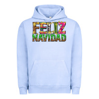 Pigment Grape Ice feliz navidad with pattern Urban Hoodie - texasbilliewilder