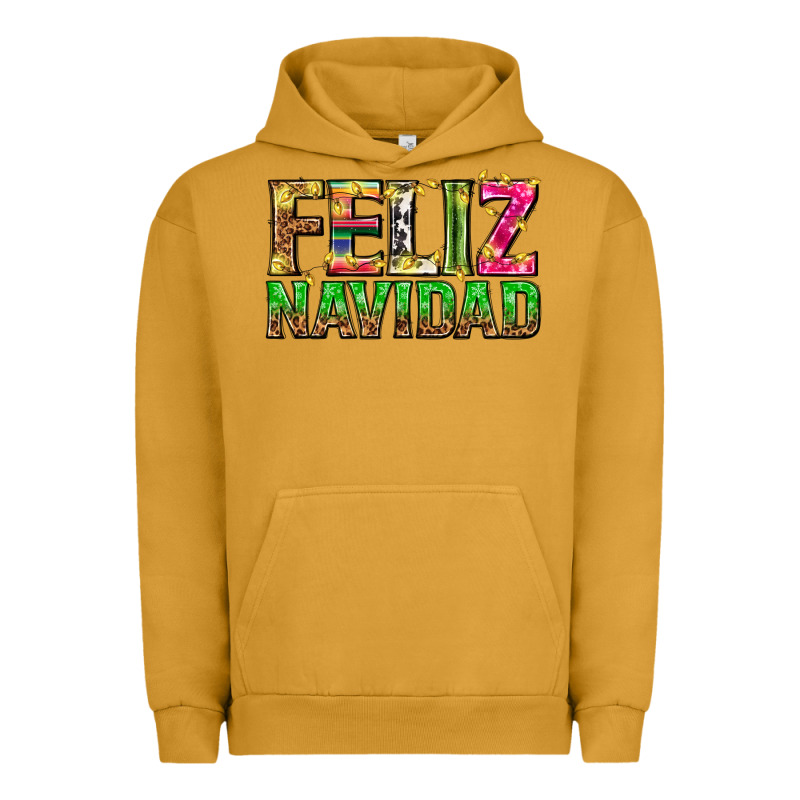 Feliz Navidad With Pattern Urban Hoodie by texasbilliewilder | Teevron