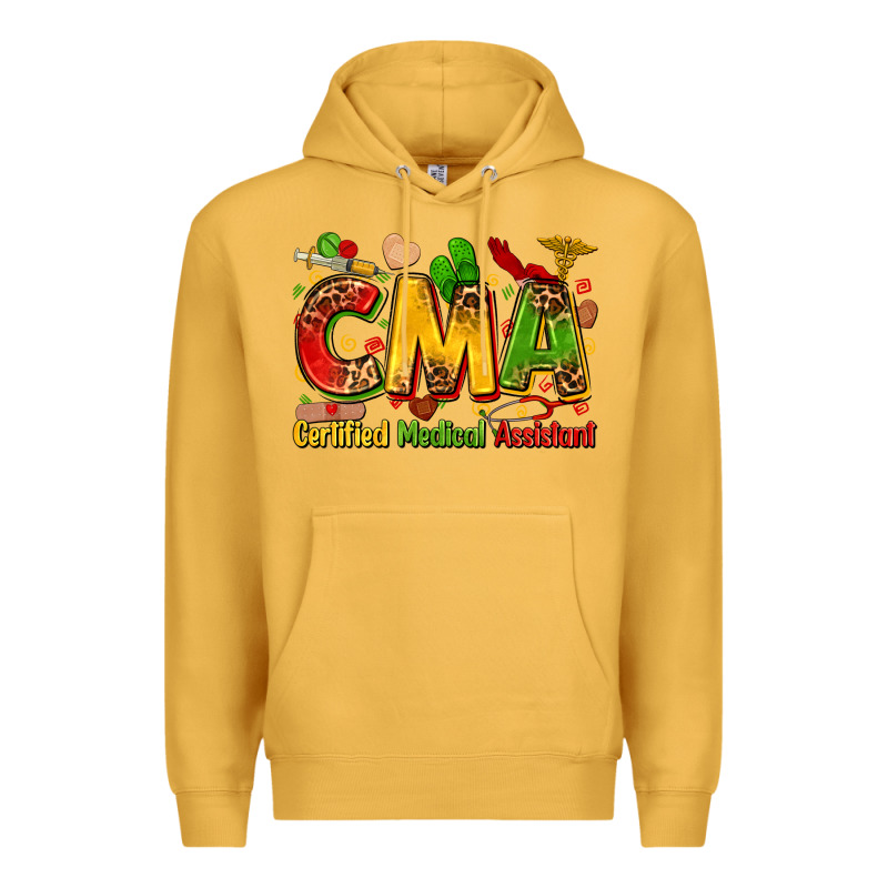 Certified Medical Assistant Juneteenth Premium Hoodie by Zillion Design Studio | Teevron