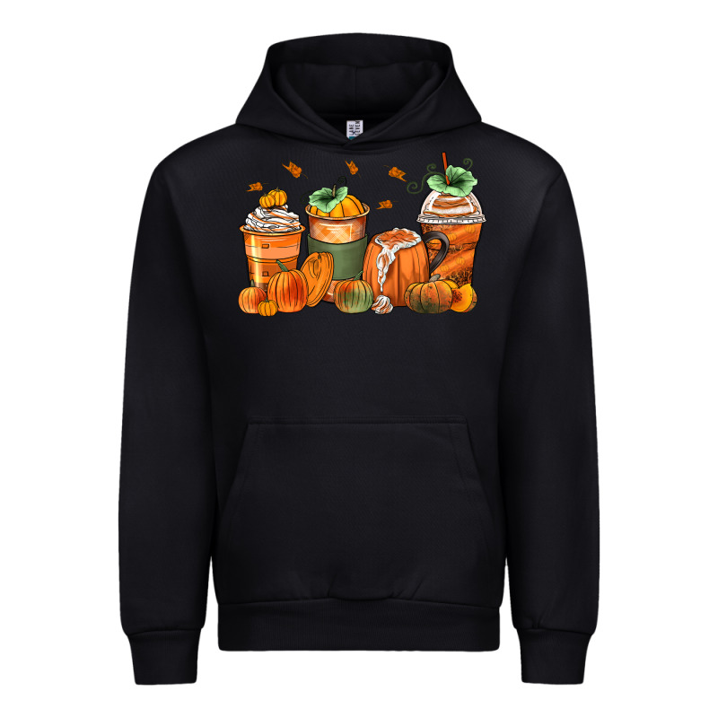Pumpkins Coffee Cups Urban Hoodie by Zillion Design Studio | Teevron