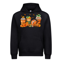 Foreset Green pumpkins coffee cups Urban Hoodie - Zillion Design Studio