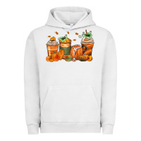 Pigment Lunar Rock pumpkins coffee cups Urban Hoodie - Zillion Design Studio