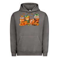 Pigment Tornado pumpkins coffee cups Urban Hoodie - Zillion Design Studio
