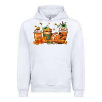 White pumpkins coffee cups Urban Hoodie - Zillion Design Studio