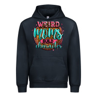 Navy weird moms build character Urban Hoodie - Zillion Design Studio