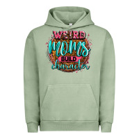 Pigment Oil Green weird moms build character Urban Hoodie - Zillion Design Studio