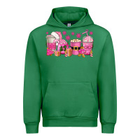 Emerald pink christmas coffee cups Urban Hoodie - texasbilliewilder