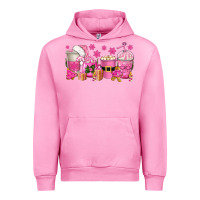 Fuchsia Pink pink christmas coffee cups Urban Hoodie - texasbilliewilder