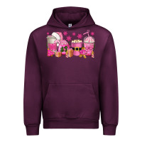 Mauve Wine pink christmas coffee cups Urban Hoodie - texasbilliewilder