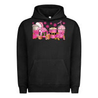Pigment Black pink christmas coffee cups Urban Hoodie - texasbilliewilder