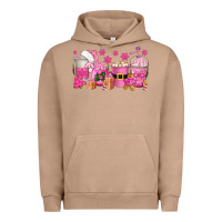 Pigment Burro pink christmas coffee cups Urban Hoodie - texasbilliewilder