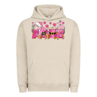 Pigment French Oak pink christmas coffee cups Urban Hoodie - texasbilliewilder