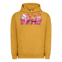 Pigment Peanut Butter pink christmas coffee cups Urban Hoodie - texasbilliewilder