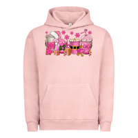 Pigment Salmon pink christmas coffee cups Urban Hoodie - texasbilliewilder