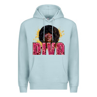 Blue Mist Diva juneteenth Premium Hoodie - Zillion Design Studio