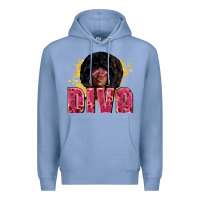 Colony Blue Diva juneteenth Premium Hoodie - Zillion Design Studio