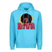 Ocean Blue Diva juneteenth Premium Hoodie - Zillion Design Studio