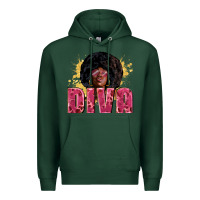 Sports Green Diva juneteenth Premium Hoodie - Zillion Design Studio