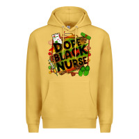 Antique Gold Dope black Nurse juneteenth Premium Hoodie - Zillion Design Studio