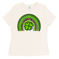 Bone St. Patrick's Day Shamrock Rainbow Ladies Tee - Artiststas