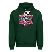 Forest Green hot mess express mama Urban Hoodie - Zillion Design Studio