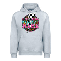 Heather Grey hot mess express mama Urban Hoodie - Zillion Design Studio