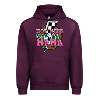 Mauve Wine hot mess express mama Urban Hoodie - Zillion Design Studio