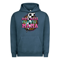 Pigment Midnight Navy hot mess express mama Urban Hoodie - Zillion Design Studio