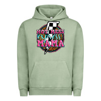 Pigment Oil Green hot mess express mama Urban Hoodie - Zillion Design Studio