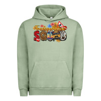 Pigment Oil Green transportation squad Urban Hoodie - texasbilliewilder