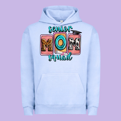 Senior Mom Squad Urban Hoodie Designed By Zillion Design Studio