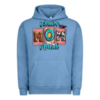 Pigment Pebble Blue senior mom squad Urban Hoodie - Zillion Design Studio