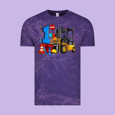 Forklift Birthday One Vintage Tee Designed By Artiststas