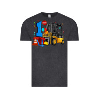 Vintage Black forklift birthday one Vintage Tee - Artiststas